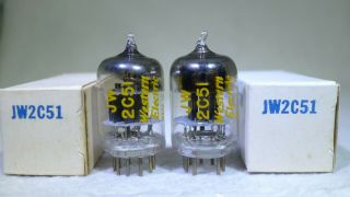 Nos/nib Matched Pair Western Electric Jw 396a/2c51/5670 Square Getter 1958