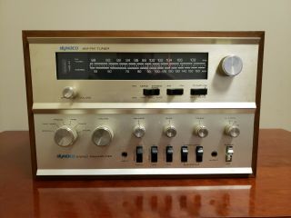 Dynaco Model Pat 4 Preamplifier / Dynaco Fm - 5 Stereo Fm Tuner With Wood Sleeve