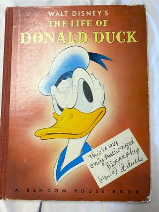1941 Edition Of Walt Disney’s Life Of Donald Duck