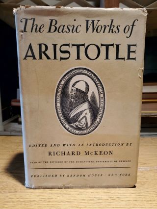 The Basic Of Aristotle By Richard Mckeon,  1941 7th Printing,  Hc/dj