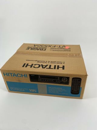 Hitachi Vhs Vcr Player Recorder Vt - Fx530a - - Very Rare