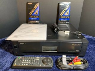 —working 100 — Sony Slv - R1000 S - Vhs Svhs Player Recorder Hifi Stereo Ntsc