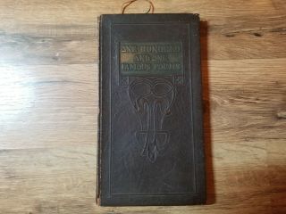 Almost Antique 1924 One Hundred And One Famous Poems Leather Book Poetry Variety