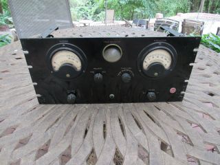 Vintage Rca Bw - 66a Radio Broadcast Modulation Monitor Peak Indicator Tube Type
