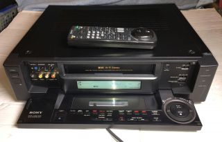 Sony Slv - R1000 Vhs S - Vhs Vcr Video Cassette Recorder W Remote