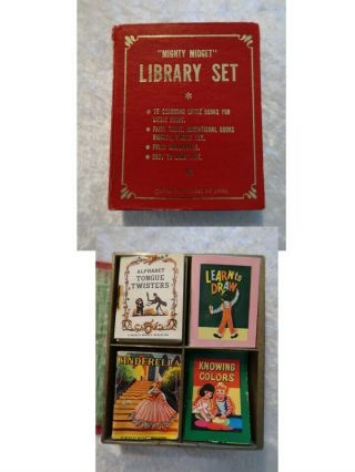 Vtg Mighty Midget Library Set Shackman Variety See List Case 16 Booklets