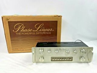 Phase Linear 2000 Series Two Stereo Console Preamp W/handles Usa Made
