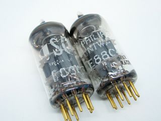 2 x NOS Philips E88CC 6922 CCa Test V.  STRONG 7L1 Gold Pin Dual Triode Audio Tube 6