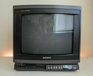 Look Sony Trinitron Kv - 1370r Color 13 " Crt Retro Gaming Tv