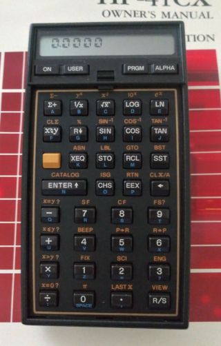 Vintage Hewlett Packard Hp - 41cx Scientific Calculator