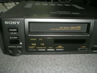 Sony Hi Fi Stereo HI 8mm Video Cassette Recorder Player EV - C100 and 5