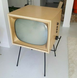 Vintage Emerson Tv With Stand Model 1104 J 50 