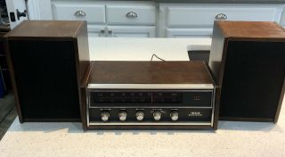 Rare Vintage Emerson Solid State Stereo 31m15 & Speakers.  Made In Japan