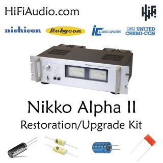 Nikko Alpha Ii Restoration Recap Repair Service Rebuild Kit Filter Capacitor