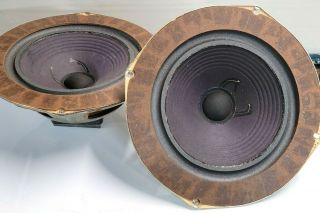 Vintage Ola Large Advent Woofers With Masonite Rings Refoamed