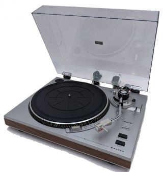 Vintage Sanyo Tp - 1010 Belt Semi - Automatic Turntable W/ Audio Technica At13ea