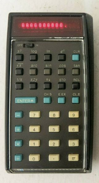 Hp 35 Scientific Calculator Early V2 Usa Made 1143a Serial