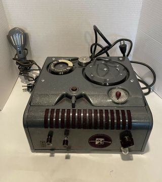 Vintage Webster Chicago 228 - 1 Wire Recorder With Microphone