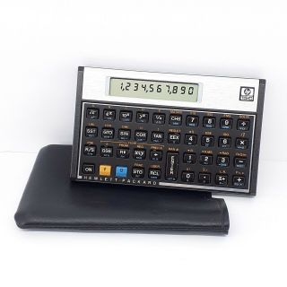 Vintage Hp 15c Hewlett Packard Calculator With Case & Fresh Batteries |