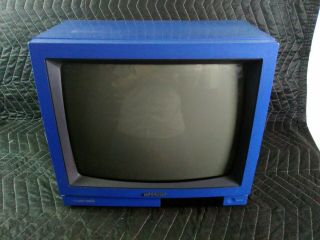 Vintage 1986 Sharp Tv Linytron Plus 13 " Rare Blue