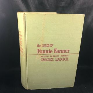 Vintage 1951 Hardcover Fannie Farmer Boston Cooking School Cookbook