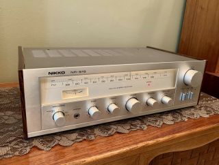 1980 Nikko Am - Fm Stereo Receiver Amplifier Nr - 519 See Video Demo