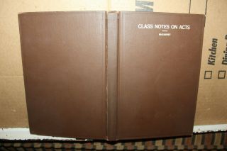 1889 Class Notes On Sacred History Acts Of Apostles Book J.  W.  Mcgarvey Rare