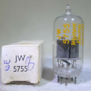 Nos/nib Western Electric Jw 5755 Clear Top Tube Usa 1948 Very Strong