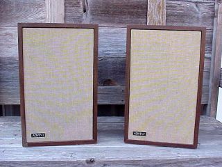 Vintage Pair The Advent 3 Speakers Made Usa
