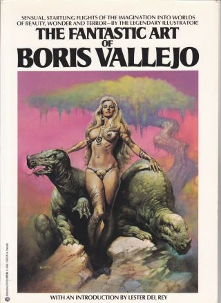 Fantastic Art Of Boris Vallejo 1978 Paperback Book - Very Good