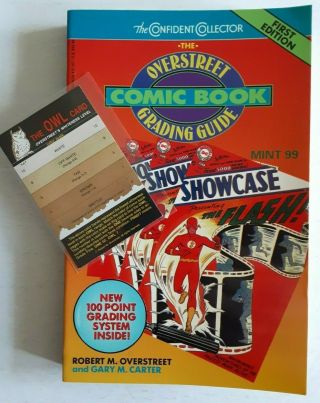 Overstreet Comic Book Grading Guide 1st Edition With Owl Card