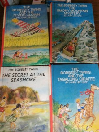 Vintage Bobbsey Twins In Laura Lee Hope 4 Hard Cover Books