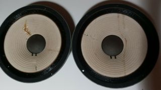 2 Vintage Jbl 123a - 1 12 Inch 8 Ohm Woofer Signature Speakers From L88p