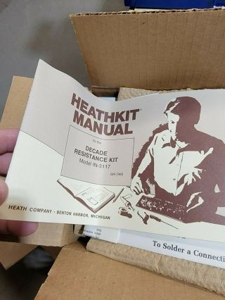 Heathkit Unbuilt Kits,  In - 3117,  Decade Resistance Kit,  Nib