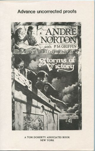 Fiction: Storms Of Victory By Andre Norton&pmgriffin.  1991.  Arc