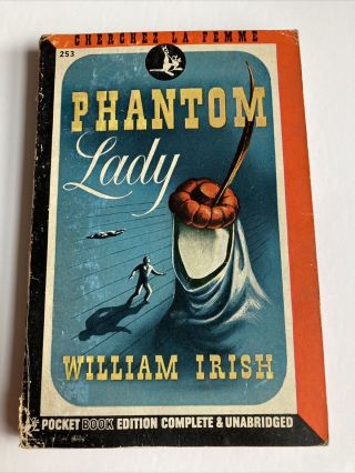 Phantom Lady William Irish (cornell Woolrich) Vintage Mystery Paperback Pocket