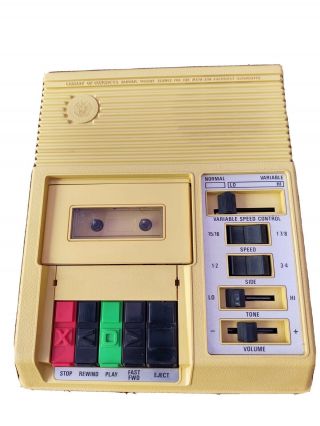 Library Congress Cassette Tape Player (c1) For Blind Physically.