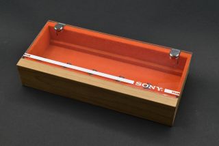 Sony Cc - 5 Wood Headshell Shell Cartridge Keeper Case Box Holder