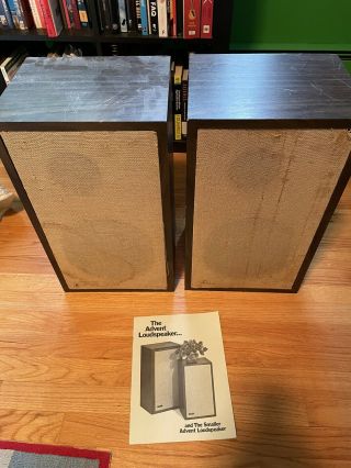 Smaller Advent Loudspeakers - With Re - Foamed Woofers - Fully