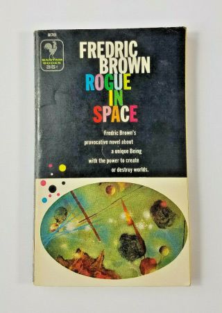 Rogue In Space By Frederic Brown 1957 Bantam 1st Printing Paperback