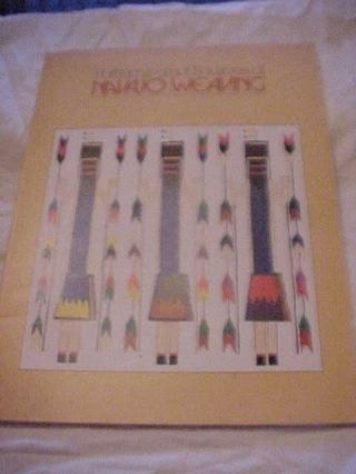 1978 Book,  Patterns And Sources Of Navajo Weaving