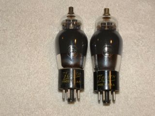 2 X 6f8g Zenith Tubes Smoked Glass Strong Bogie,  Pair