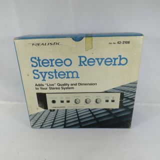 Realistic Stereo Reverb System 42 - 2108 Vintage Old Stock