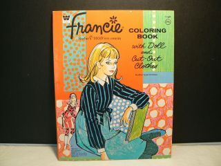 Vtg Paper Doll Coloring Book “francie – Barbie’s Cousin” 1968,  W:1169,  Unc