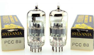 Matched Pair Tungsram Pcc88 7dj8 Nos Audio Vacuum Tubes