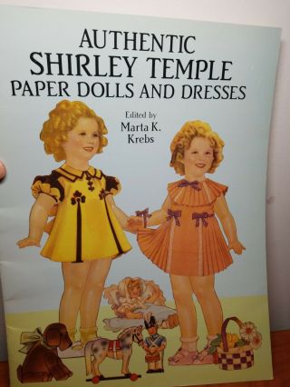 Shirley Temple Paper Dolls Uncut Vtg 1991 Edited By Marta K.  Krebs
