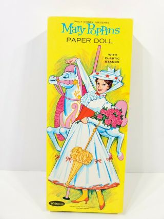 Vintage 1964 Walt Disney Mary Poppins Magic Paper Dolls Set Whitman 4621