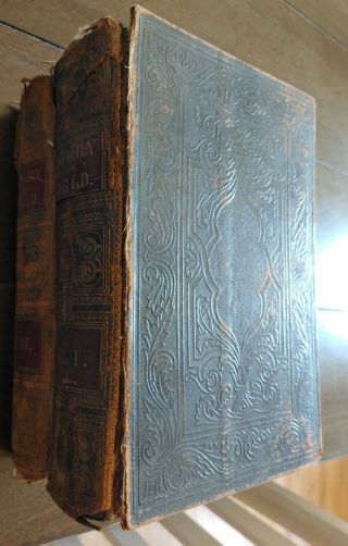Rare 1854 2 Volume Illustrated History Of The Word Illustrated Books California