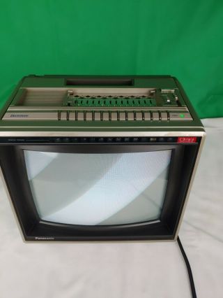 Panasonic Television Electrotune Tv 10 " Tv Set Ct - 1112 1982 Japan Parts
