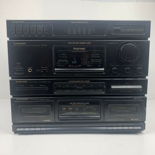 Pioneer Rx - 750 Stereo Double Cassette Deck 260w Receiver Unit Only